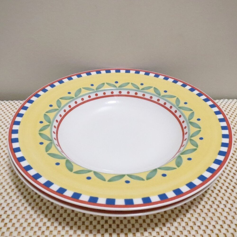 X2 Villeroy & Bock Rim Pasta Soup Bowl Twist-Bea 9.5" Fine Vilbo China Germany
